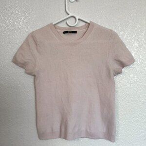 Quince 100% Cashmere Sweater Women's XL Pink Cottagecore Prep School Soft Luxe